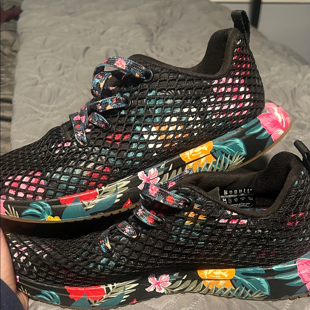 NOBULL Black Floral Athletic Shoes